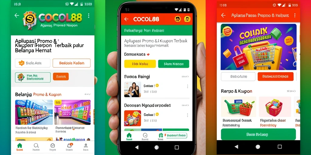 Antarmuka COCOL88 dengan berbagai penawaran kupon menarik.