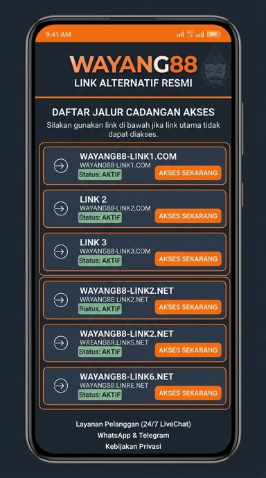 Link Alternatif Wayang88 untuk Pengguna Android